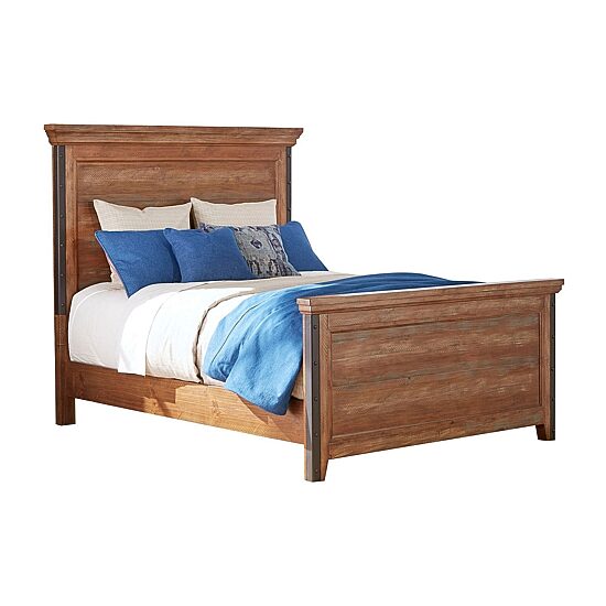Intercon Furniture Taos Queen Panel Bed in Canyon Brown