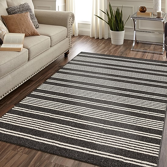 Mohawk Home Piping Stripe Indoor Rectangular Area Rug