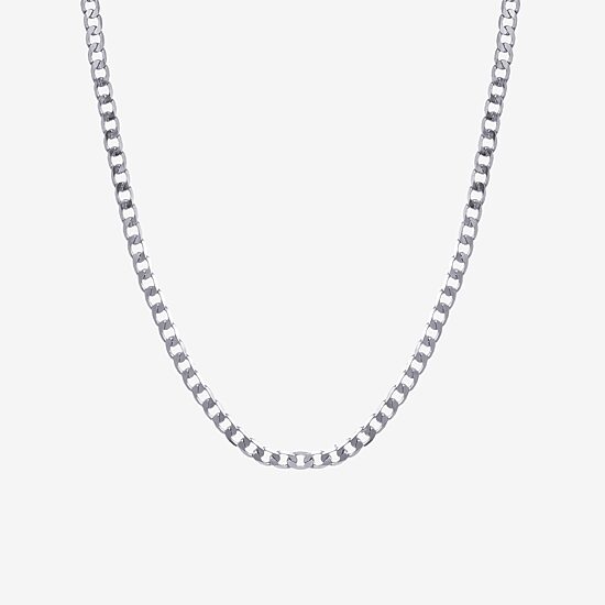 Silver Reflections Womens Pure Silver Over Brass 16 Inch Link Chain Necklace