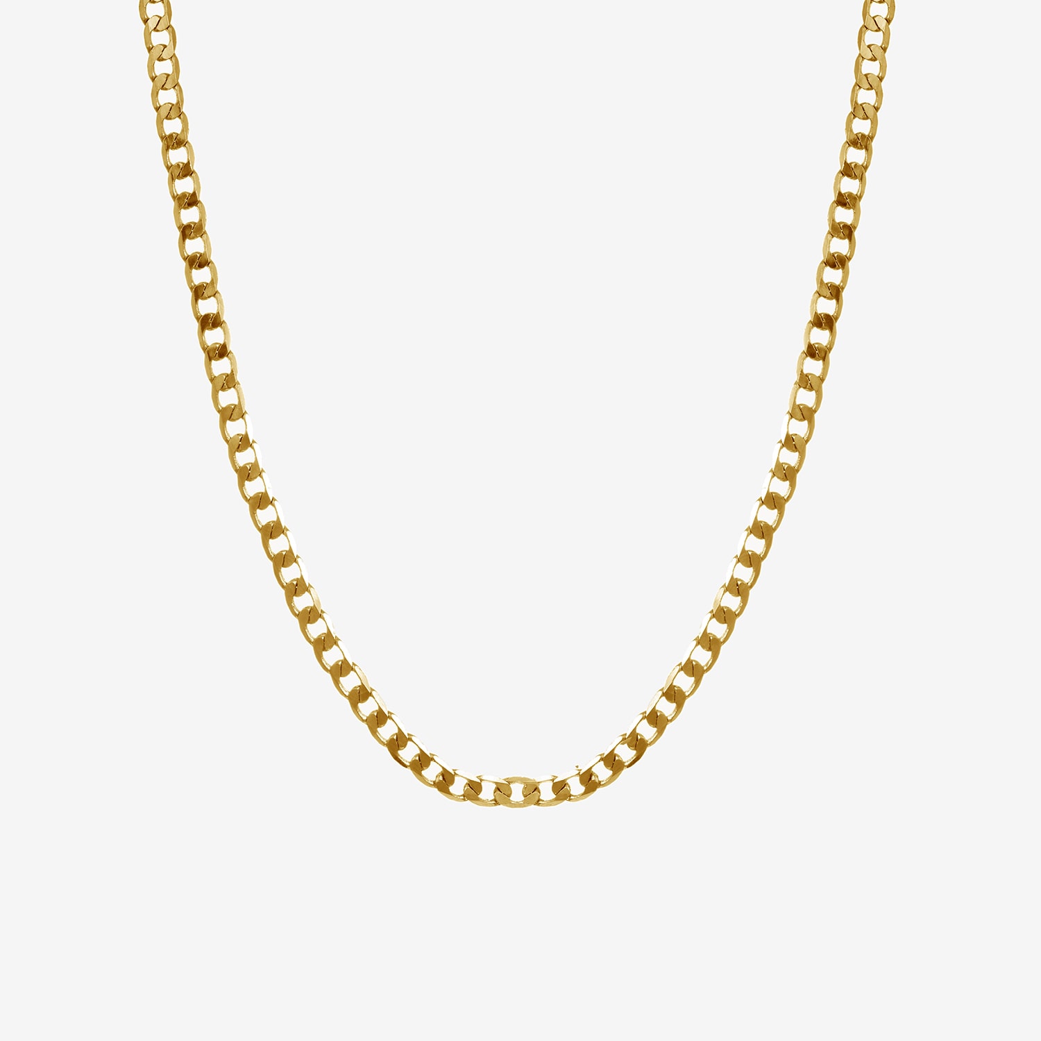 Silver Reflections Womens 14K Gold Over Brass 16 Inch Link Chain Necklace