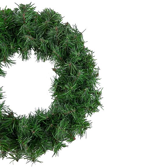 Canadian Pine Mini Artificial Christmas Wreath  12-Inch  Unlit