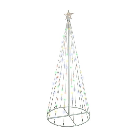 6' LED Color Changing Multiple Function Outdoor Show Cone Tree