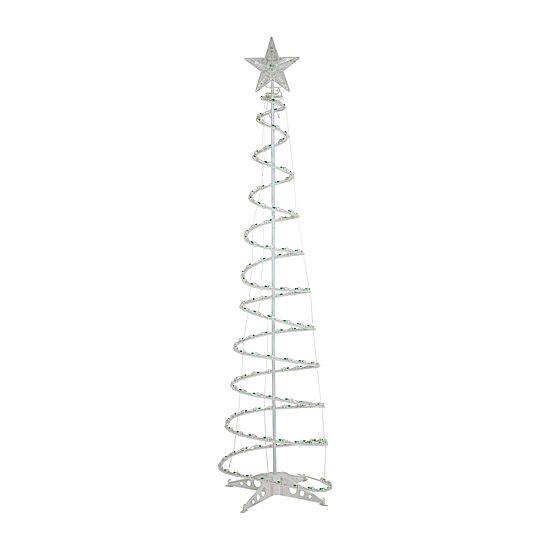 Set of 3 Green Lighted Spiral Christmas Trees  3'  4'  and 6'