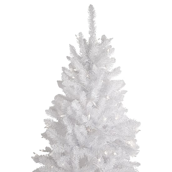 9' Pre-Lit Rapids White Pine Pencil Artificial Christmas Tree  Clear Lights