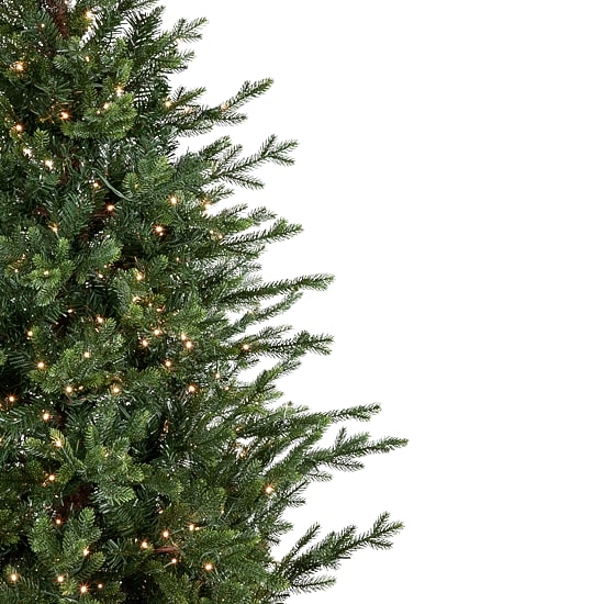 6' Pre-Lit Potted Deluxe Russian Pine Artificial Christmas Tree  Warm White LED Lights