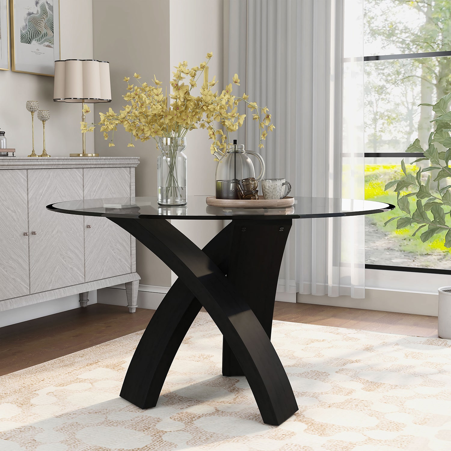 Furniture of America™ Eluna 5-pc. Round Dining Set