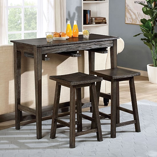 Furniture of America™ Comoe 3-pc. Counter Height Rectangular Dining Set