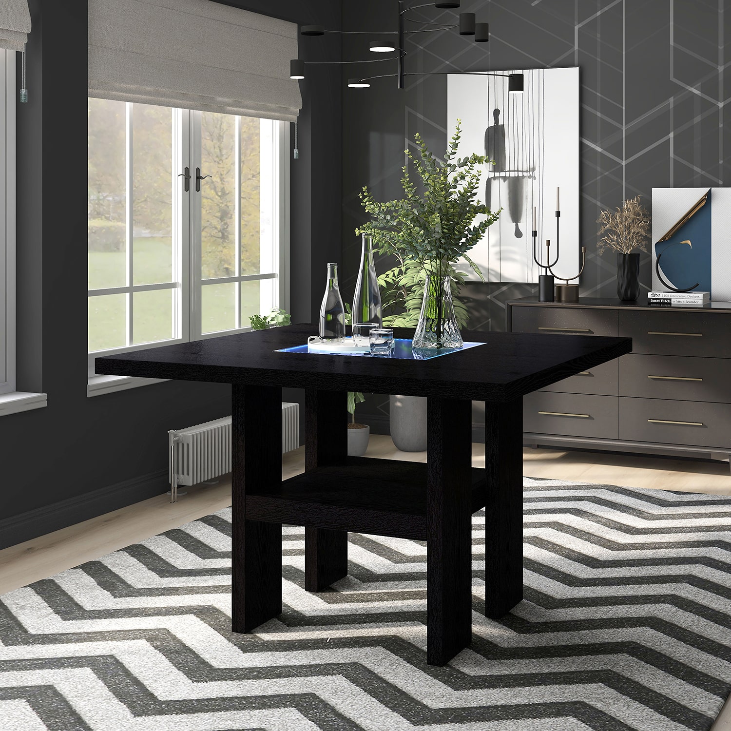 Furniture of America™ Abies 5-pc. Counter Height Square Dining Set