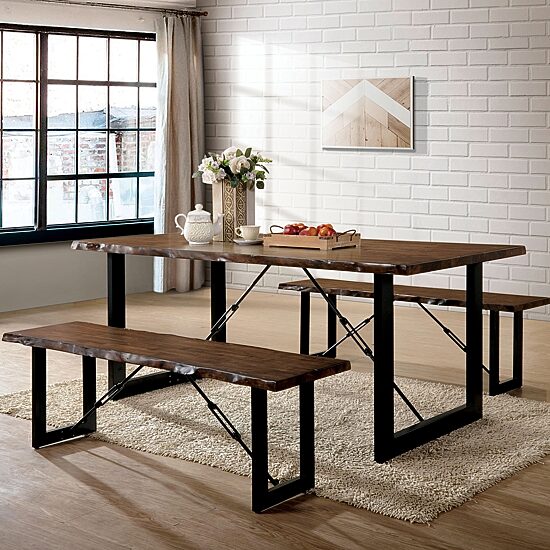 Furniture of America™ Break 3-pc. Rectangular Dining Set