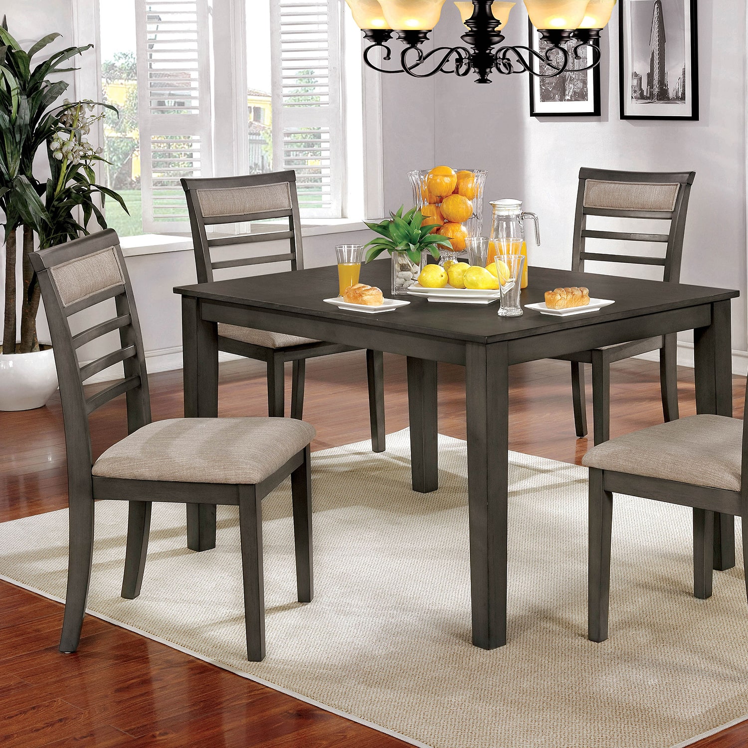 Furniture of America™ Chief 5-pc. Rectangular Dining Set