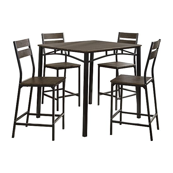 Furniture of America™ Alcon 5-pc. Counter Height Rectangular Dining Set