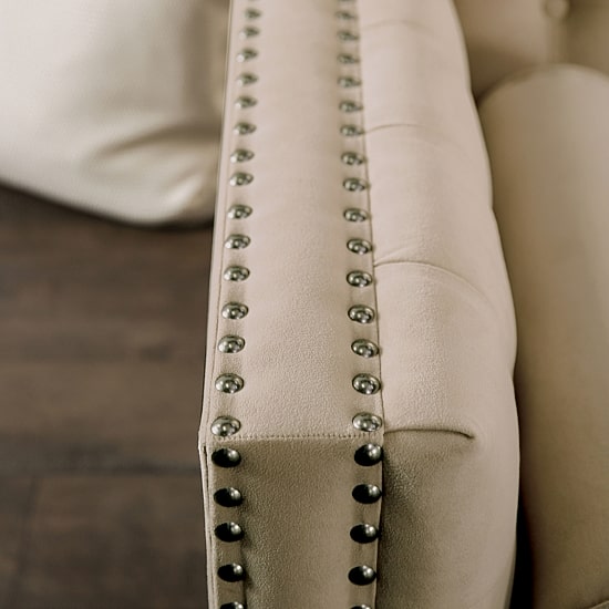 Furniture of America™ Living Room Collection Track-Arm Upholstered Loveseat