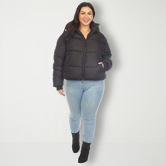 White Mark Womens Lightweight Plus Jacket