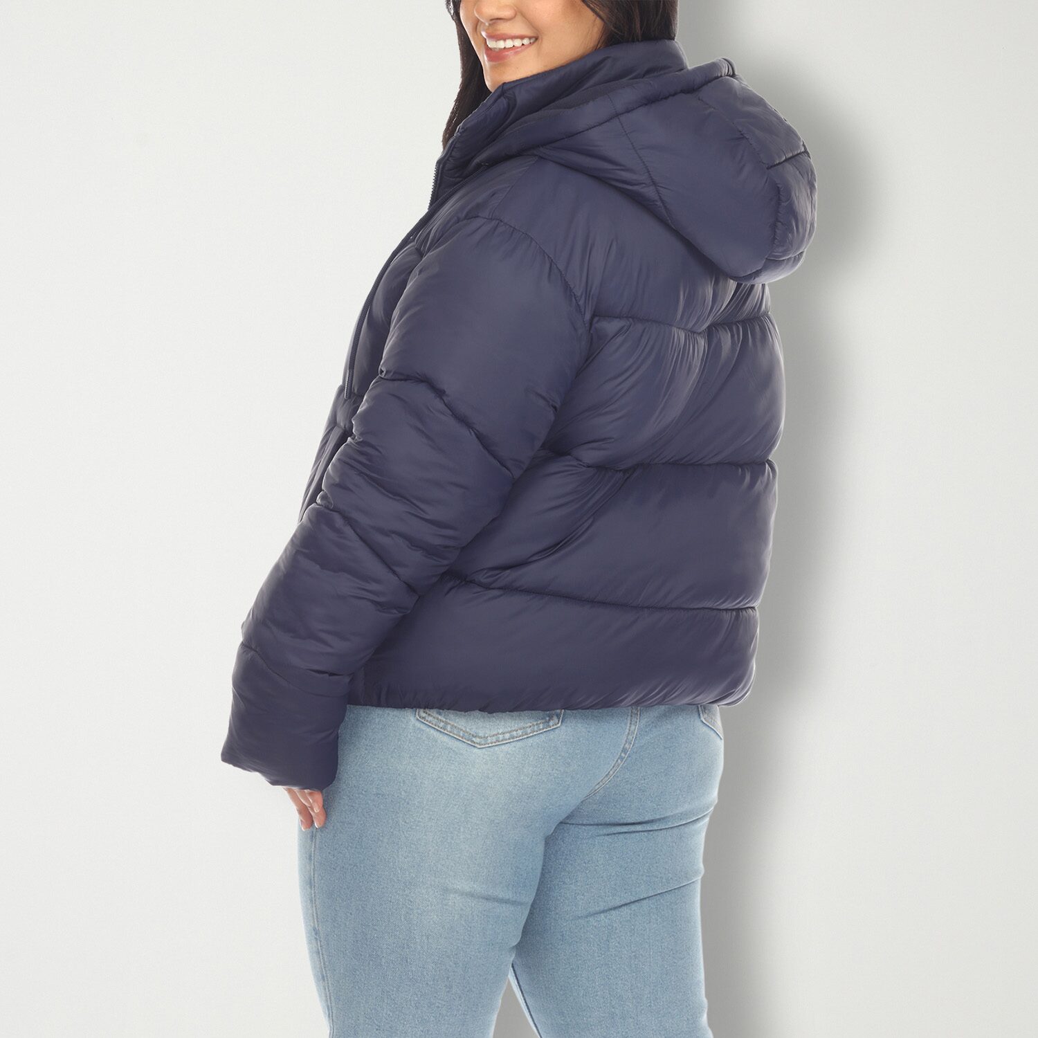 White Mark Womens Lightweight Plus Jacket