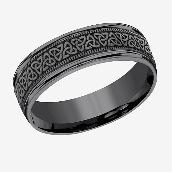 Mens 7MM Tantalum Wedding Band