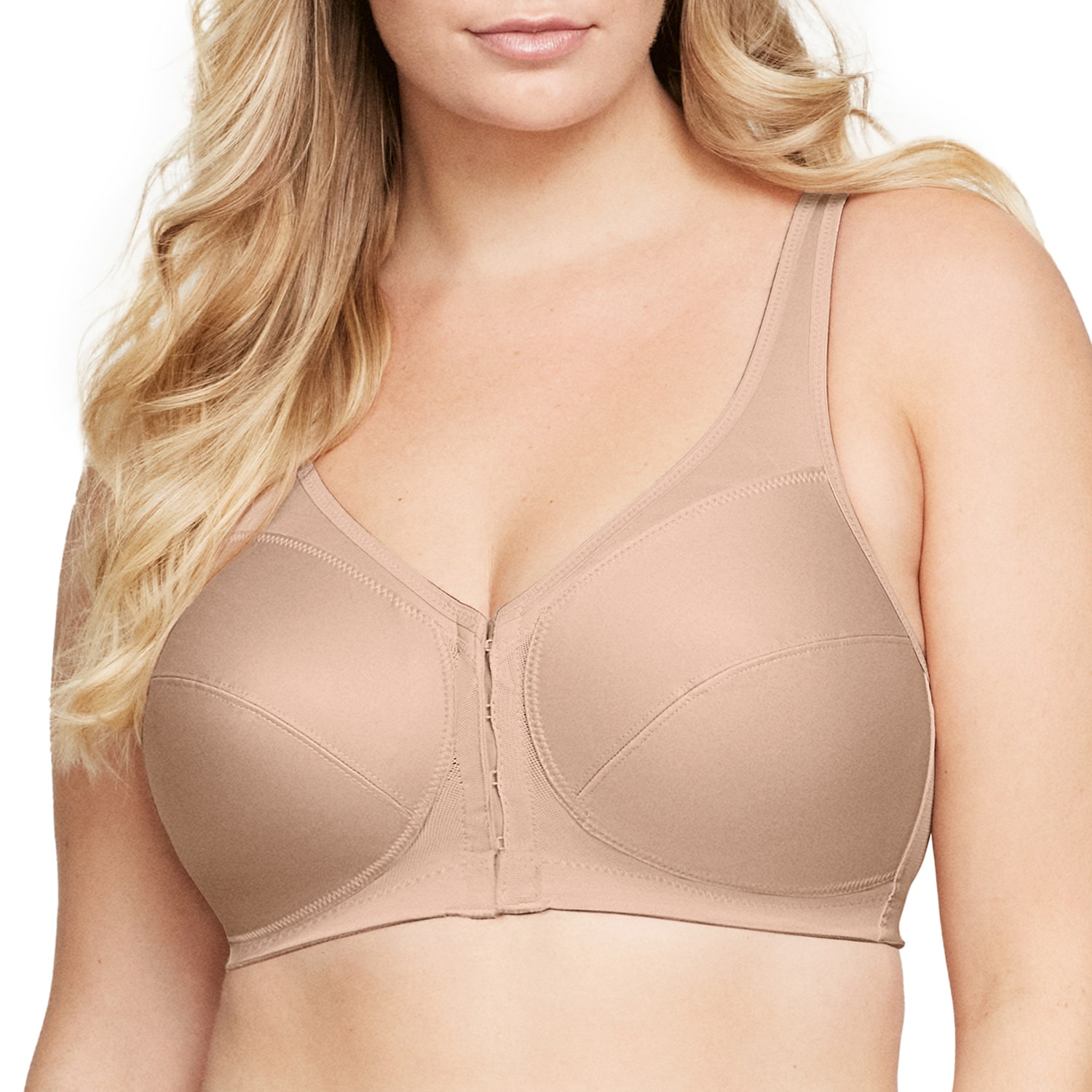 Glamorise Magic Lift® Posture Back Support Full Coverage Unlined Wireless Bra 1265