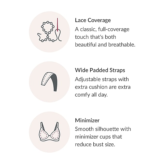 Glamorise MagicLift® Minimizer Wirefree Bra-1003