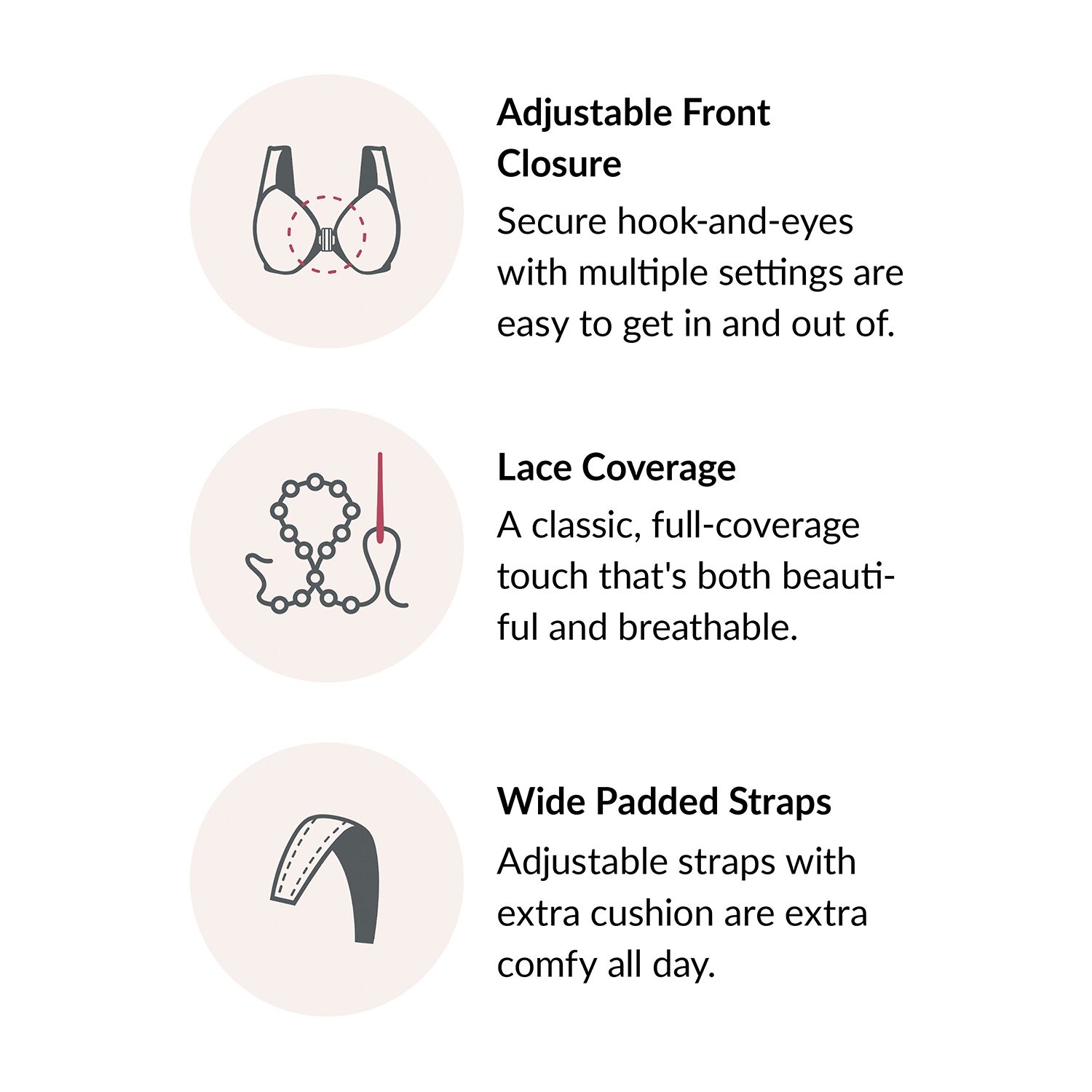 Glamorise MagicLift® Front-Closure Support Wirefree Bra-1200