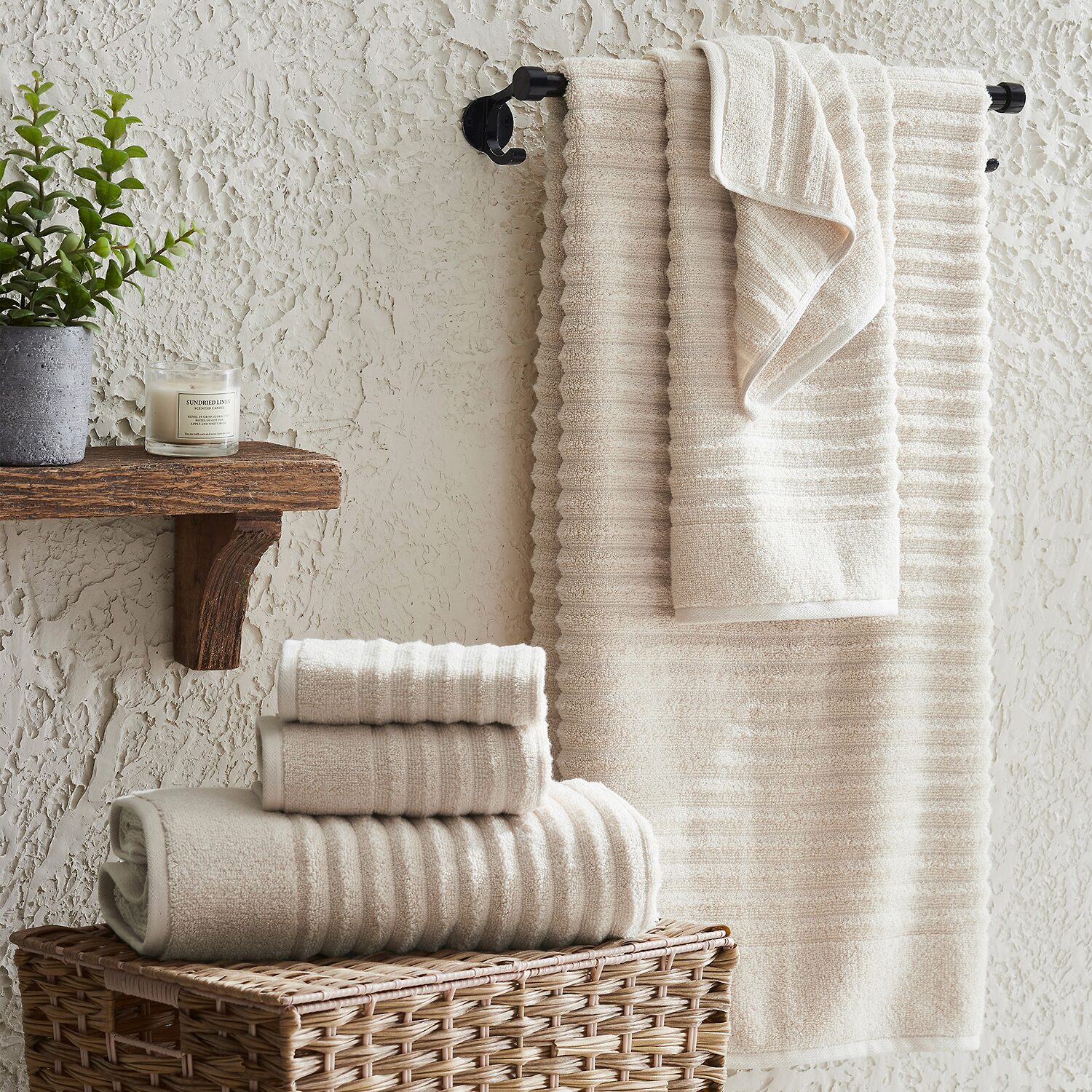 Linery Luxurious Cotton 4 Pk Bath Towel Set