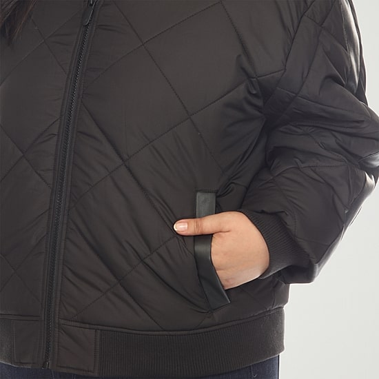 White Mark Womens Lightweight Plus Jacket