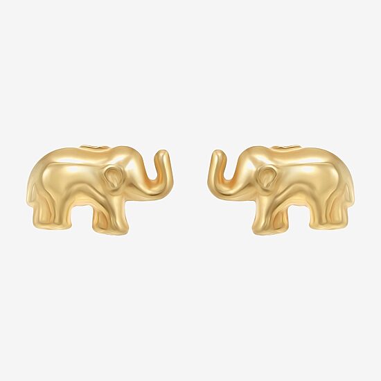 14K Gold 7.4mm Stud Earrings