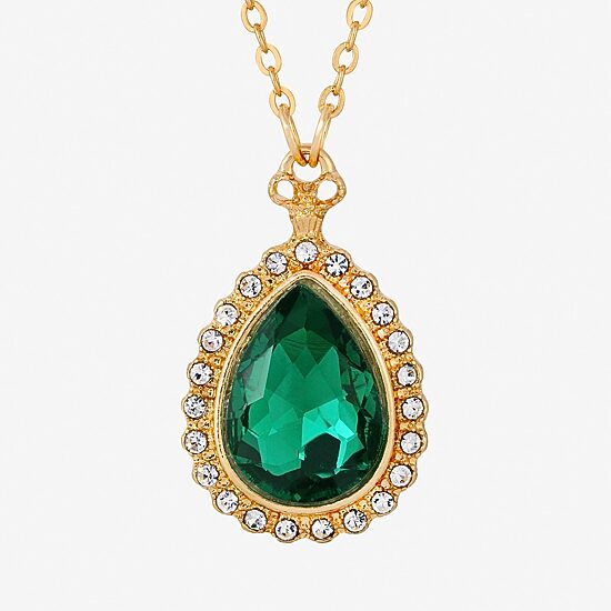 1928 Womens Alloy 16 Inch Pendant Necklace