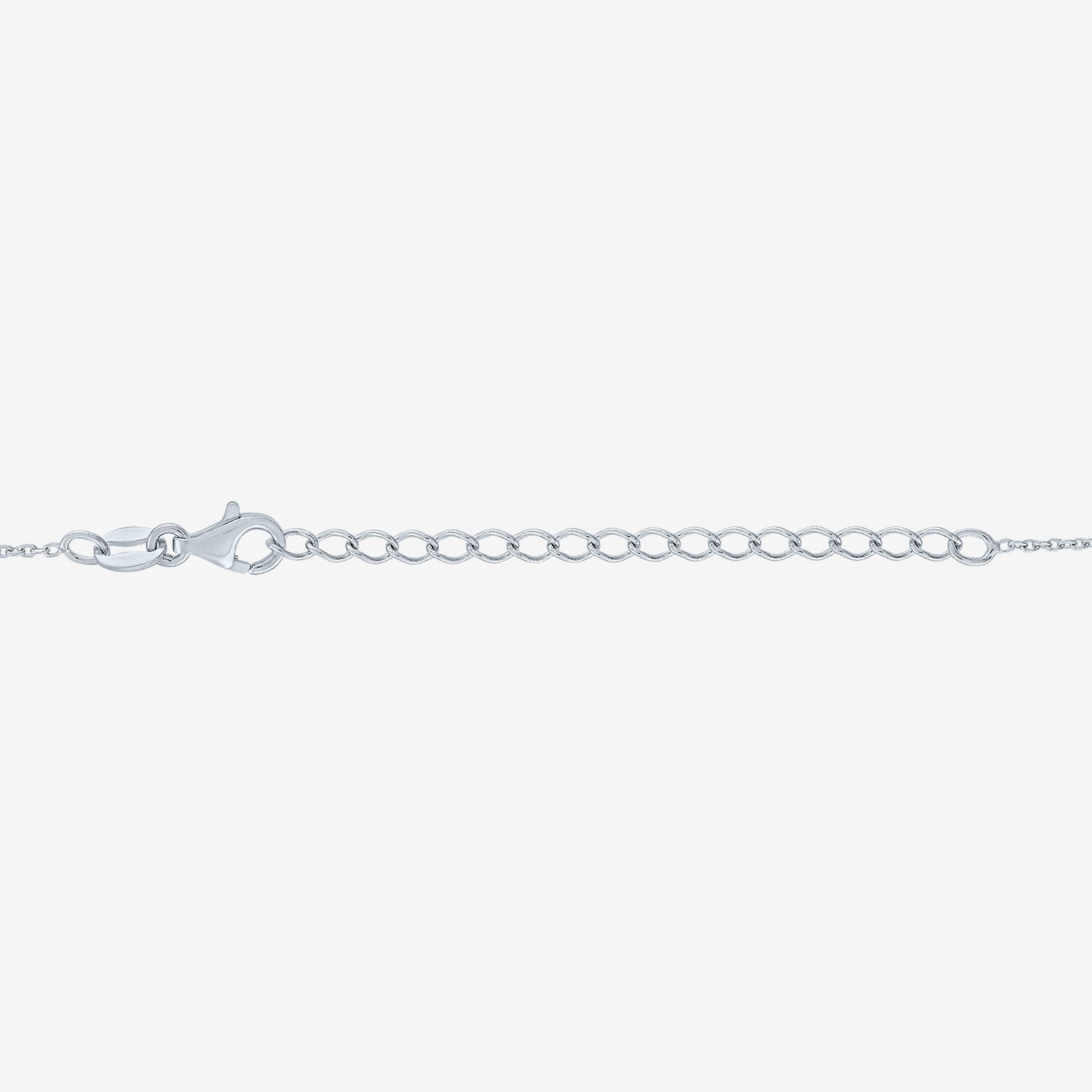Zodiac Lab Created White Sapphire Sterling Silver Round 16 Inch Pendant Necklace