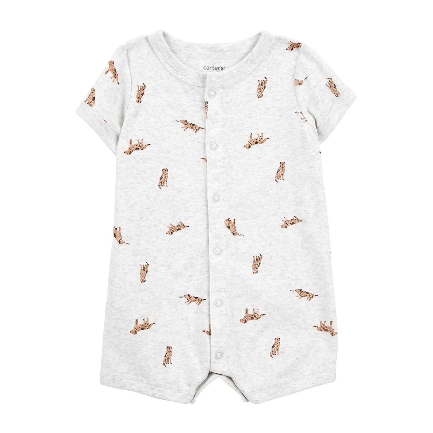 Carter's Baby Boys Short Sleeve Animal Romper