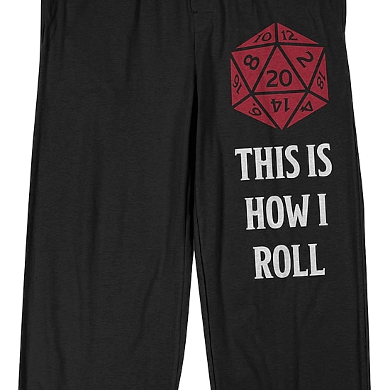 Dungeons And Dragons Mens Fleece 1 Pair Pajama Pants