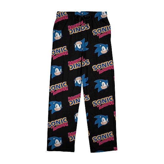 Sonic The Hedgehog Mens Fleece 1 Pair Pajama Pants