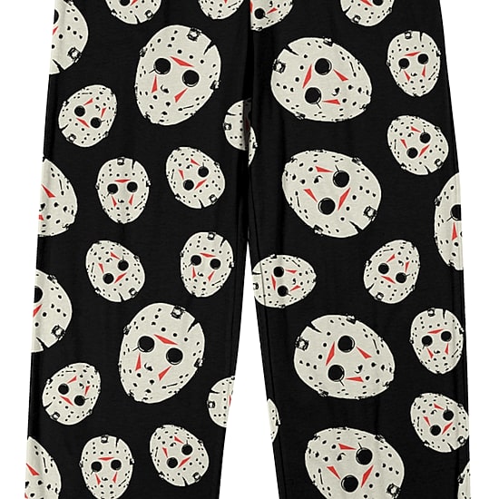 Friday The 13th Jason Mask Mens 1 Pair Pajama Pants