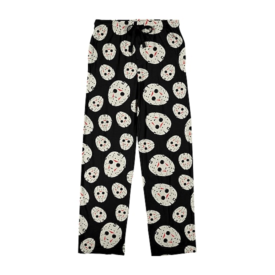 Friday The 13th Jason Mask Mens 1 Pair Pajama Pants