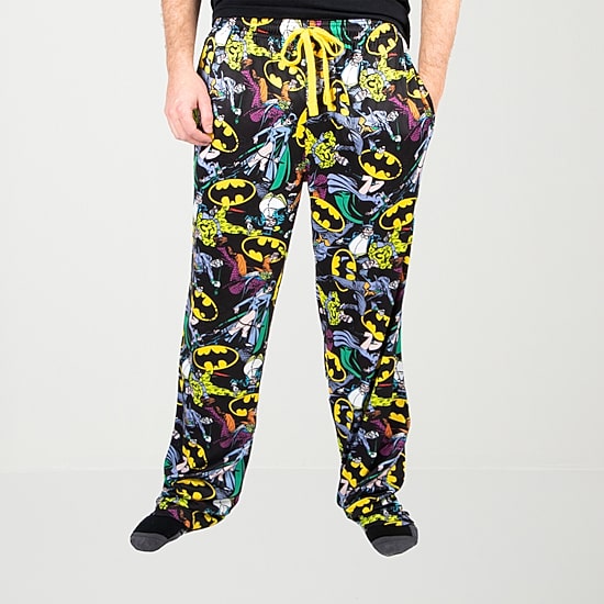 Batman Mens Fleece 1 Pair Pajama Pants