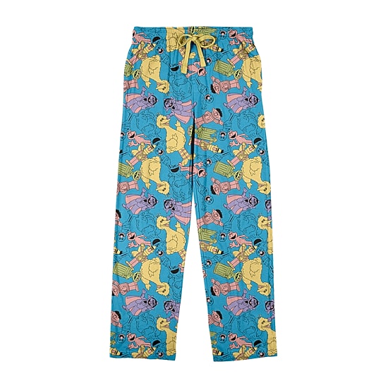 Sesame Street Mens Fleece 1 Pair Pajama Pants