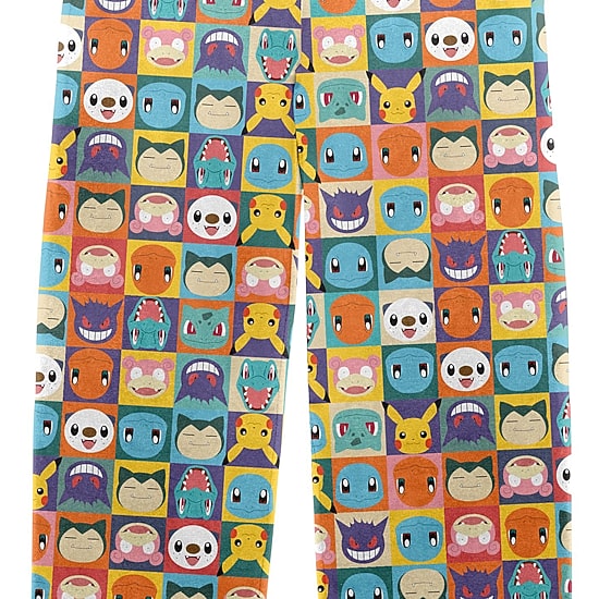 Pokemon Mens Fleece 1 Pair Pajama Pants