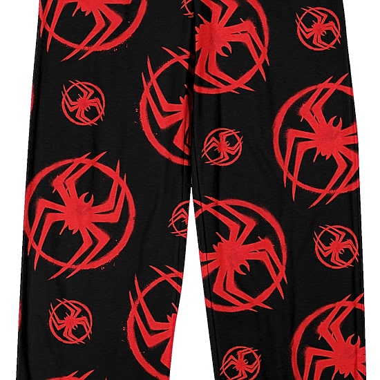 Spider-Man Miles Morales Mens Fleece 1 Pair Pajama Pants
