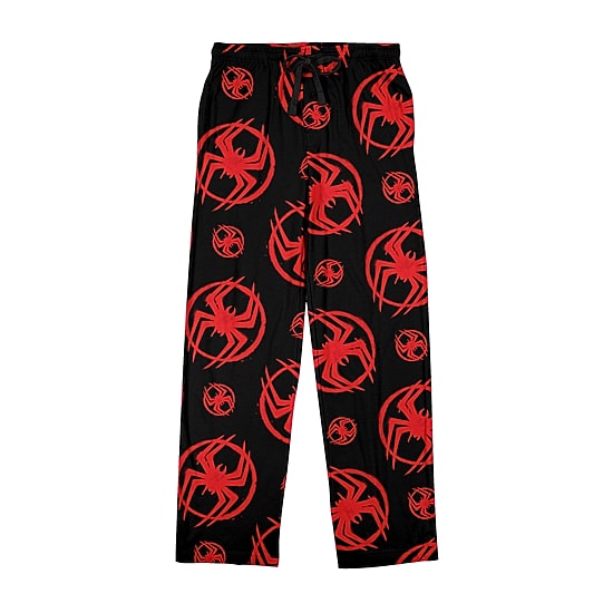Spider-Man Miles Morales Mens Fleece 1 Pair Pajama Pants