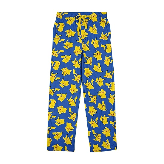 Pokemon Pikachu Mens Fleece 1 Pair Pajama Pants