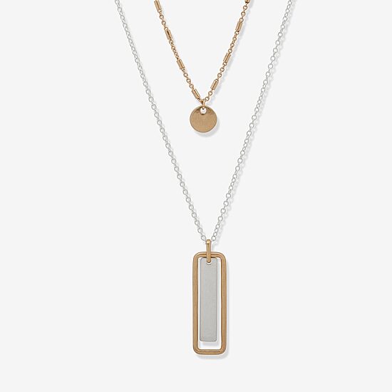 a.n.a Two Tone Womens 20 Inch Strand Necklace