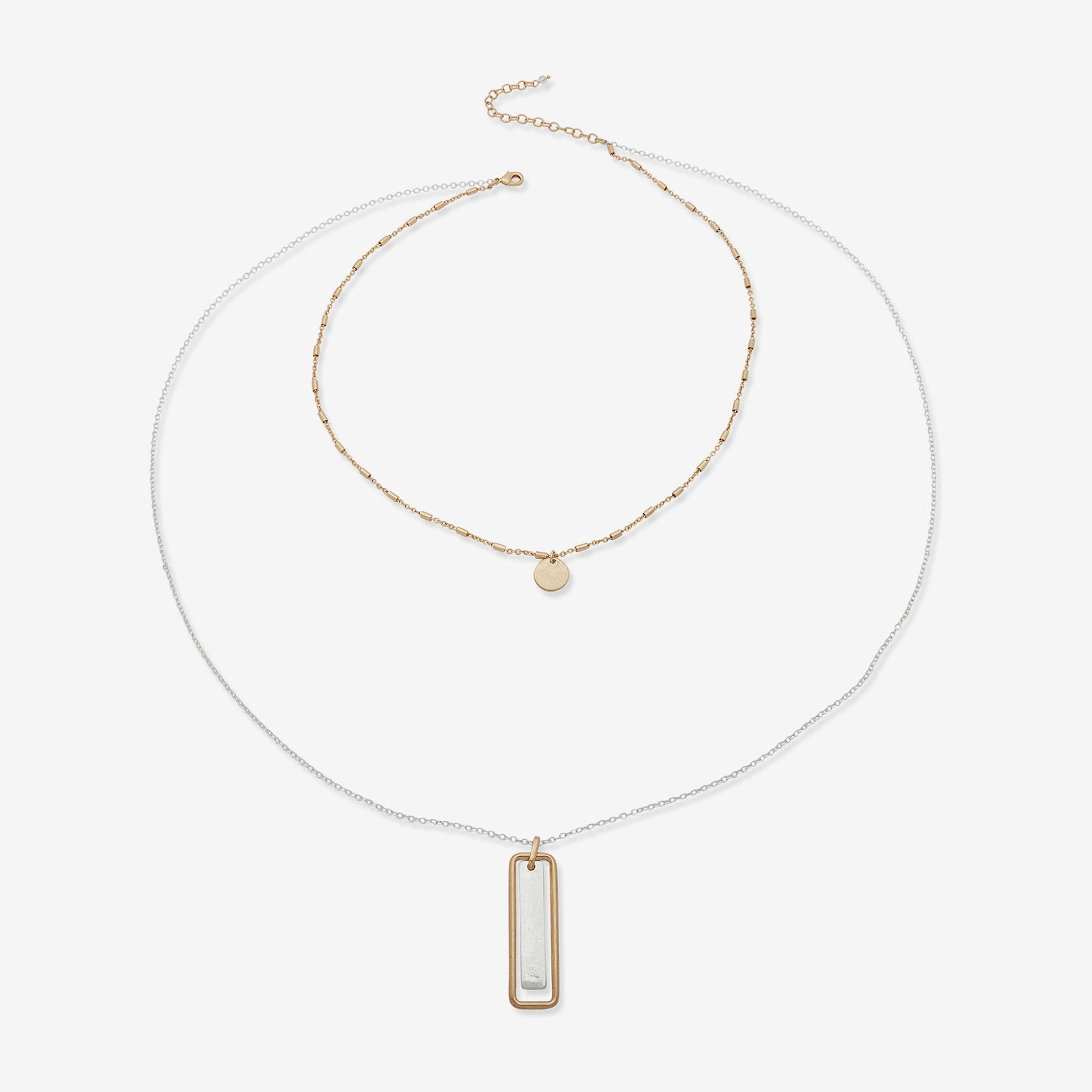 a.n.a Two Tone Womens 20 Inch Strand Necklace