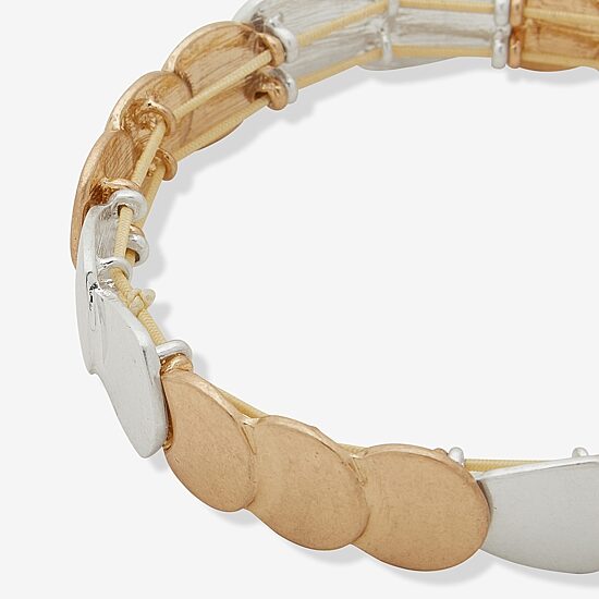 a.n.a Two Tone Womens Stretch Bracelet