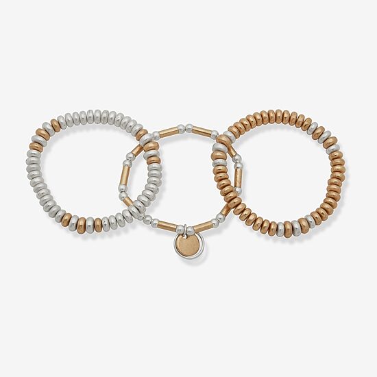 a.n.a Two Tone Womens 3-pc. Bracelet Set