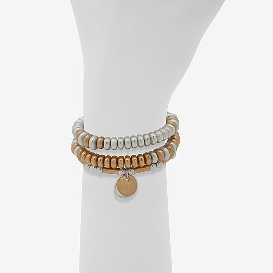 a.n.a Two Tone Womens 3-pc. Bracelet Set