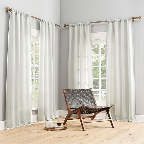 Sun Zero Dasan Rod Pocket Blackout Set of 4 Curtain Panel