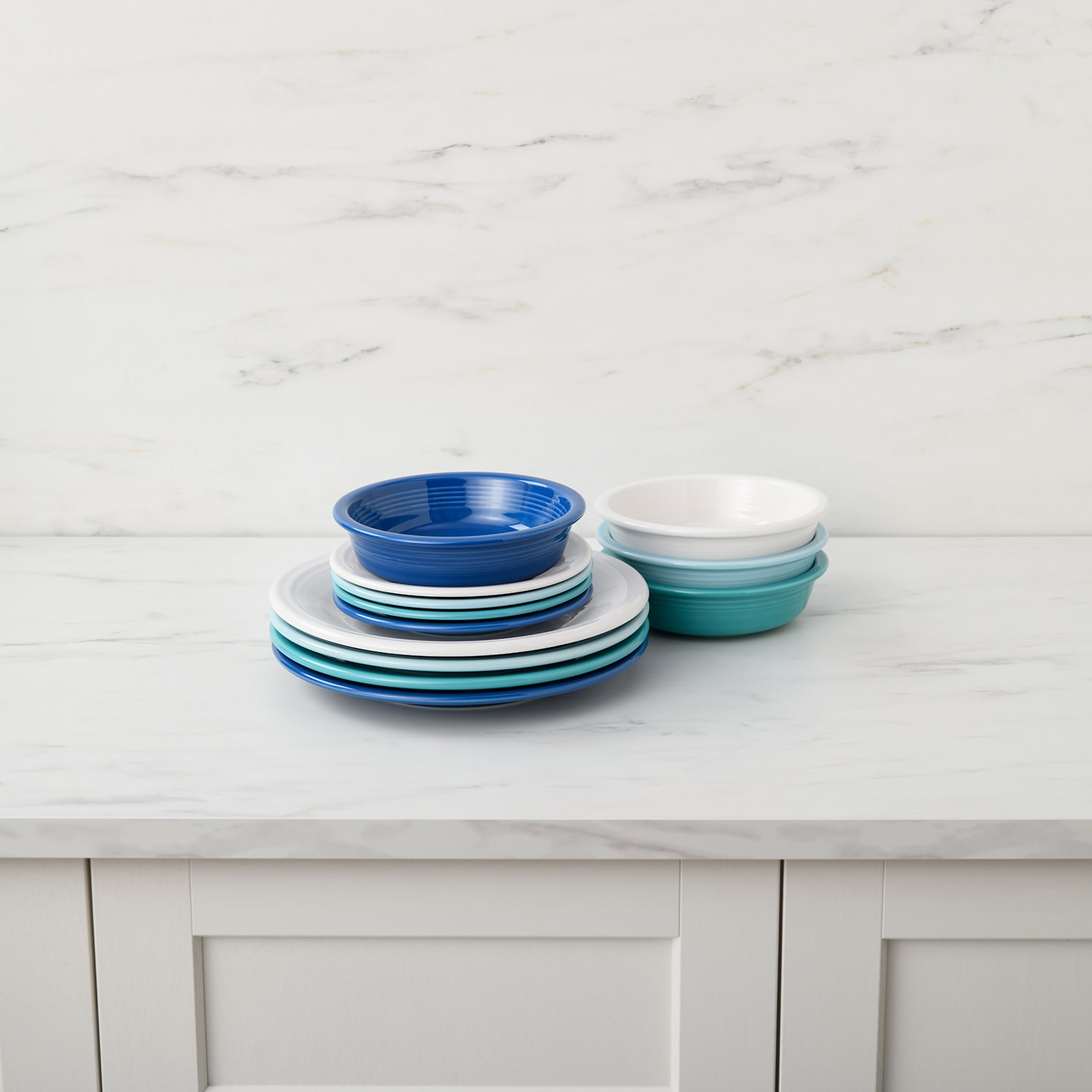 Fiesta Coastal Blues Bistro Coupe 12-pc. Dinnerware Set
