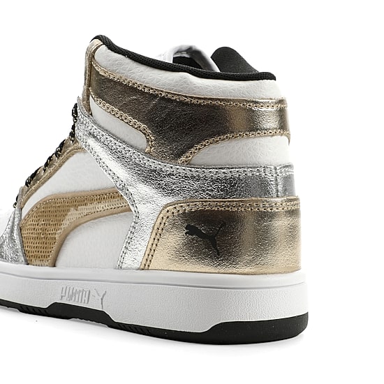 PUMA Rebound Layup Mixed Metals Big Kid Girls Basketball Shoes