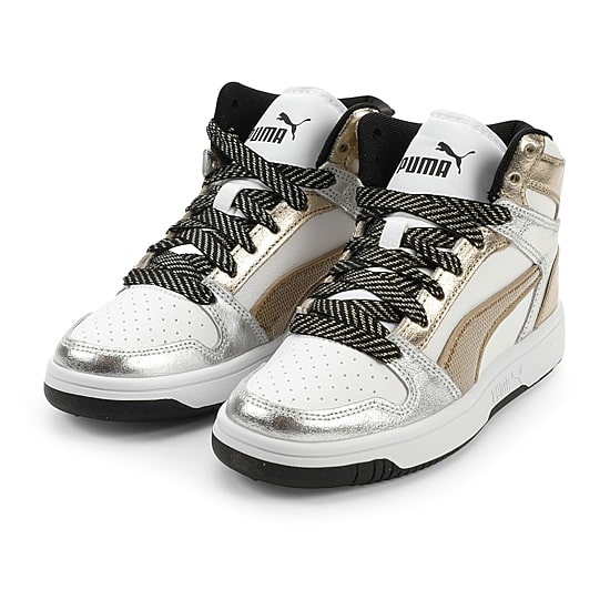 PUMA Rebound Layup Mixed Metals Big Kid Girls Basketball Shoes
