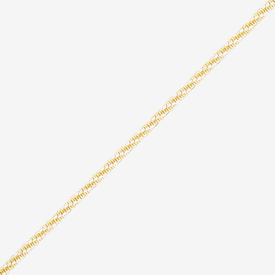 Made in Italy Womens 24K Gold Over Silver 18 Inch Chain Necklace