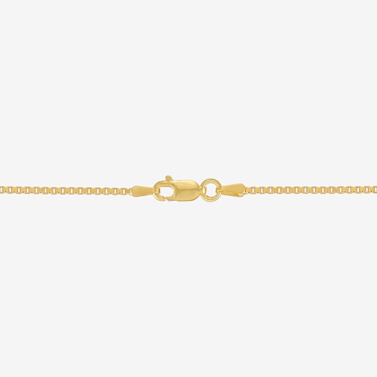 Made in Italy Womens 20 Inch Box Chain Necklace
