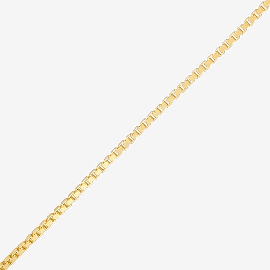 Made in Italy Womens 20 Inch Box Chain Necklace